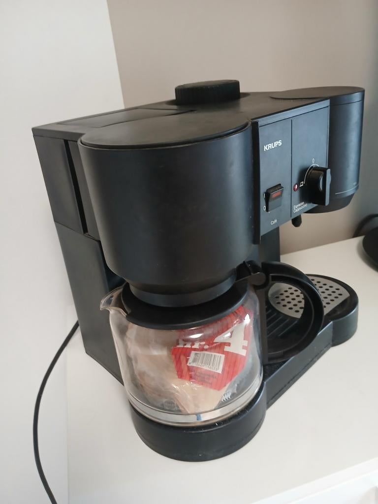 Krups Koffiezetapparaat - Goede Staat, Witgoed en Apparatuur, Koffiezetapparaten, Stoompijpje, Gemalen koffie, Ophalen of Verzenden