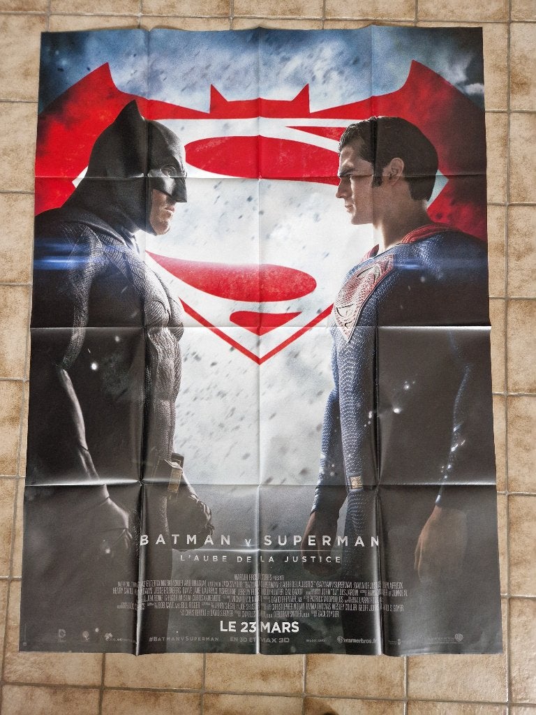 filmaffiche Batman Vs Superman XL 2016 filmposter, Rechthoekig Staand, Deurposter of groter, Ophalen of Verzenden, Zo goed als nieuw