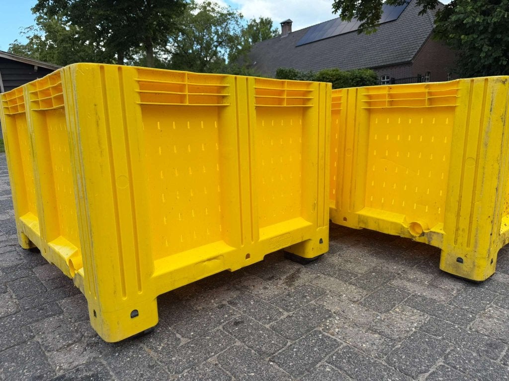 Gele geperforeerde palletbox, hooibak, slowfeeder, kunststof, Dieren en Toebehoren, Niet ingevuld, Niet ingevuld, Niet ingevuld