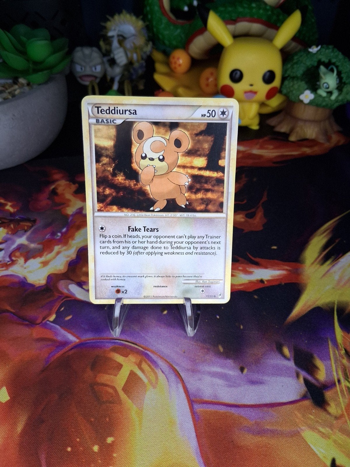 Teddiursa Pokémon Kaart - Zo goed als nieuw, Ophalen of Verzenden, Zo goed als nieuw, Losse kaart