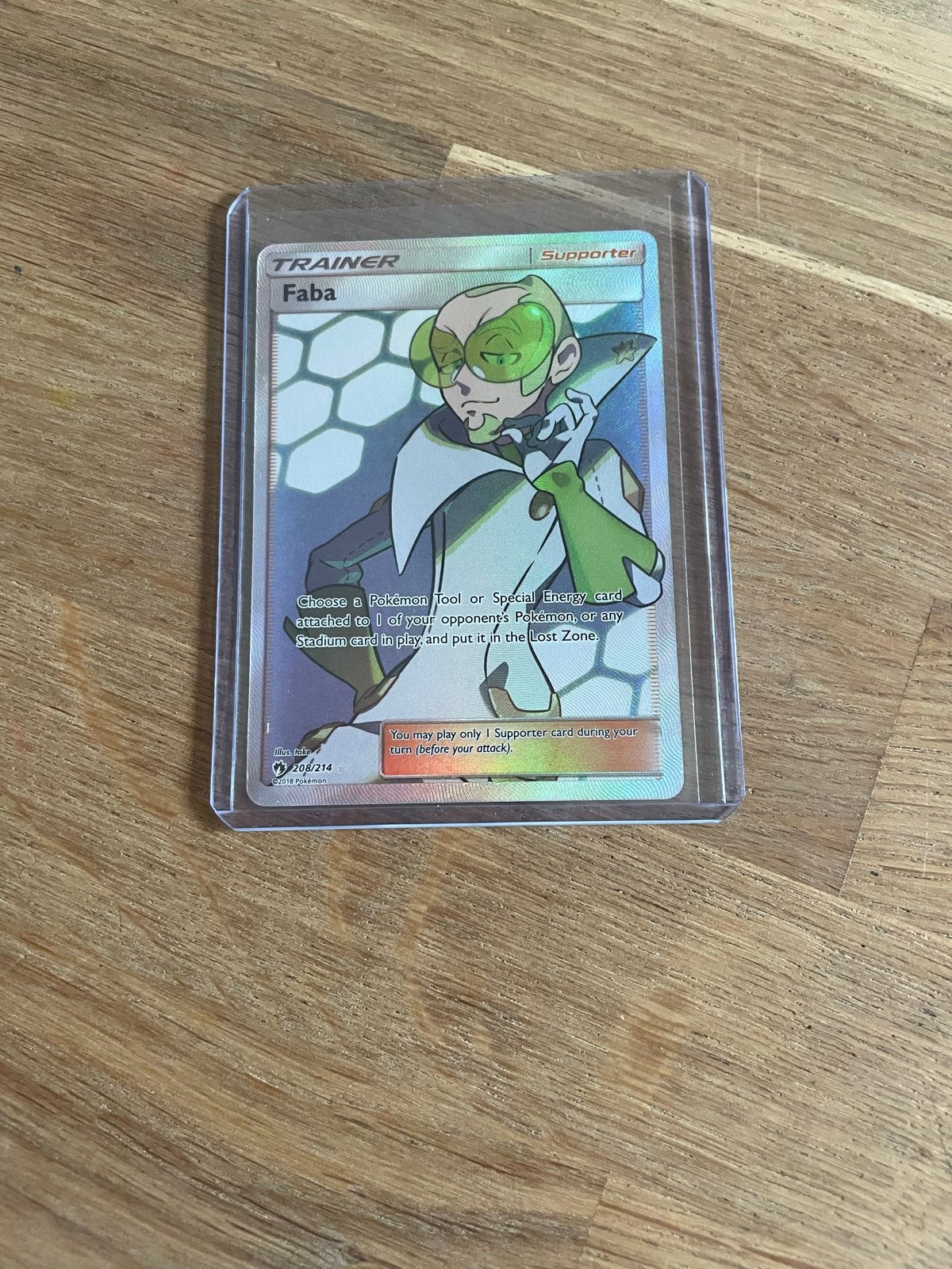 Faba trainer (full art) 208/214, Ophalen of Verzenden, Nieuw, Losse kaart, Foil