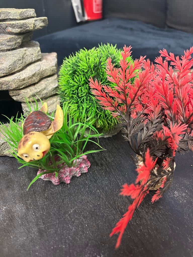 Aquarium accesoires nep planten, Decoratie, Overige merken, Ophalen of Verzenden, Zo goed als nieuw