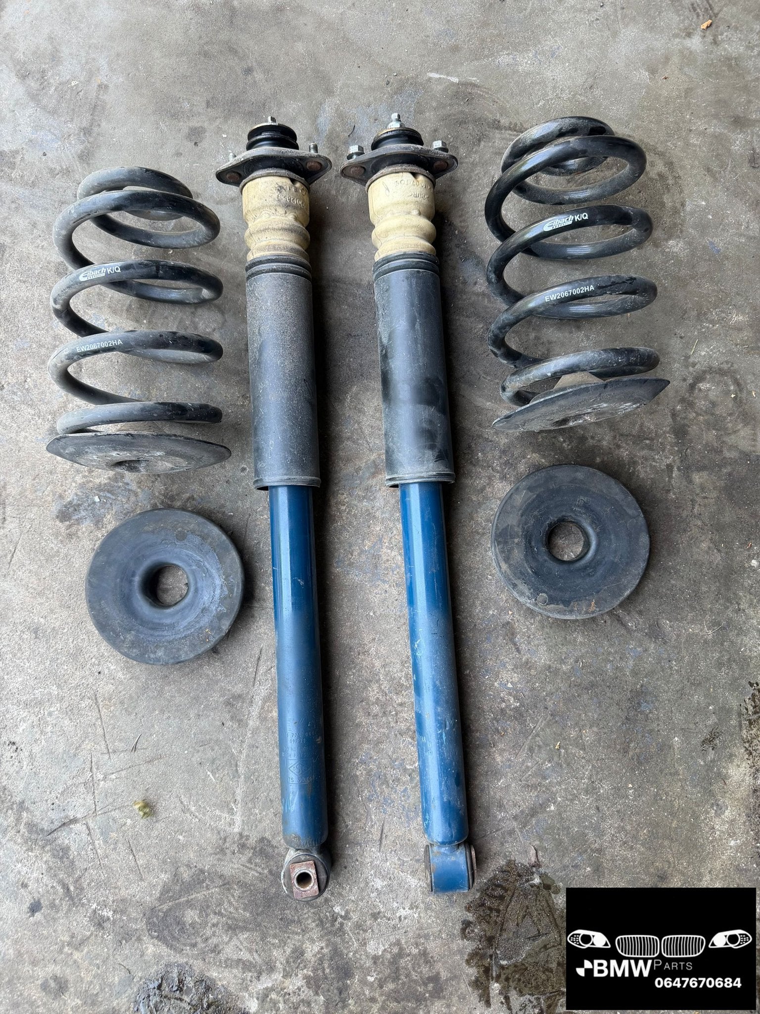 Set schokdemper + Eibach veren achter Bmw 3-Serie E46, Gebruikt, -, Ophalen of Verzenden, -