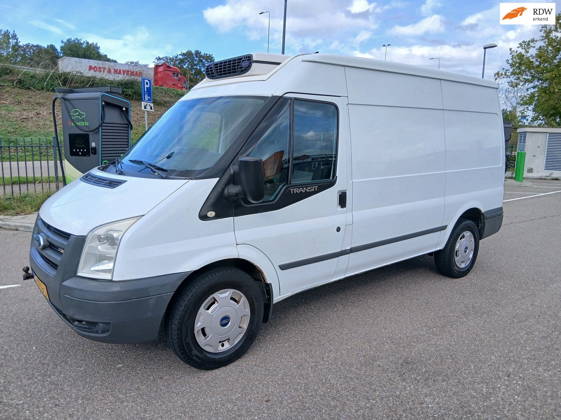 Ford Transit 330M 2.4 TDCI HD!EURO 4!COOL AIRCO!KOELING!ELEC, Auto's, Gebruikt, 4 cilinders, 116 pk, Wit