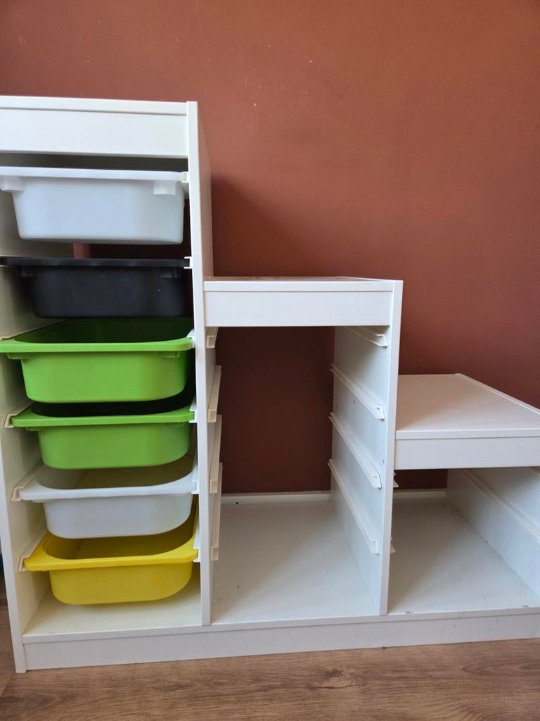 Ikea trofast kastje trap wit met bakken, Kinderen en Baby's, Kinderkamer | Commodes en Kasten, Ophalen, Kast, Zo goed als nieuw