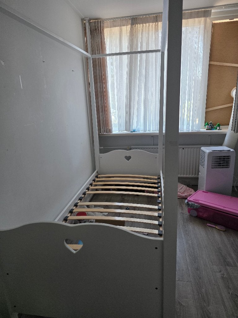 Meisje Hemelbed, Ophalen, 85 tot 100 cm, Gebruikt, Lattenbodem