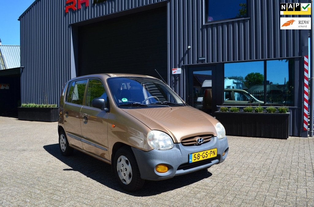 Hyundai Atos Multi 1.0i LS | Stuurbekrachtiging | Nieuwe APK, Auto's, Hyundai, Voorwielaandrijving, Gebruikt, 4 cilinders, Bruin