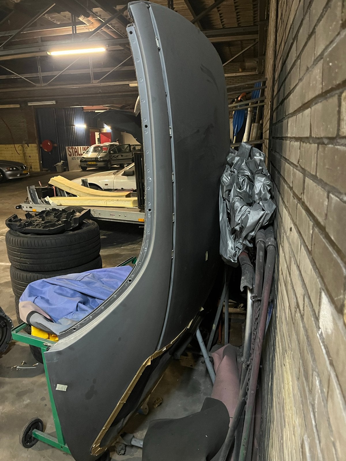 BMW E46 Hardtop met standaard - Klaar om te spuiten, Gebruikt, Voor, Ophalen of Verzenden, Bumper