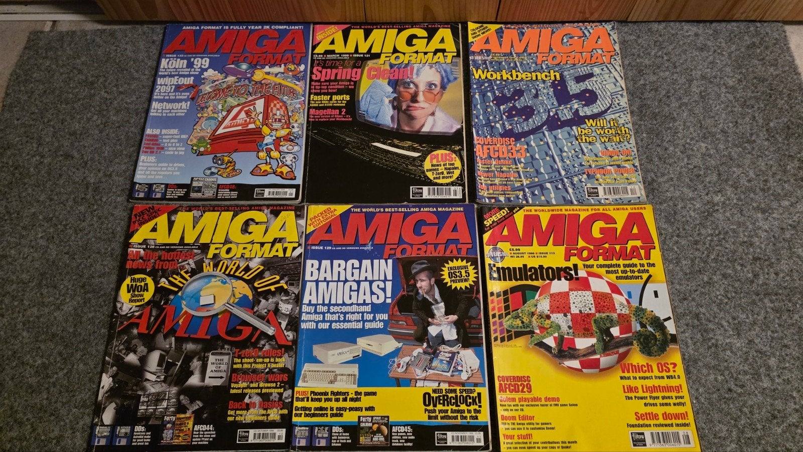 6x Amiga Format magazine - Commodore, Ophalen
