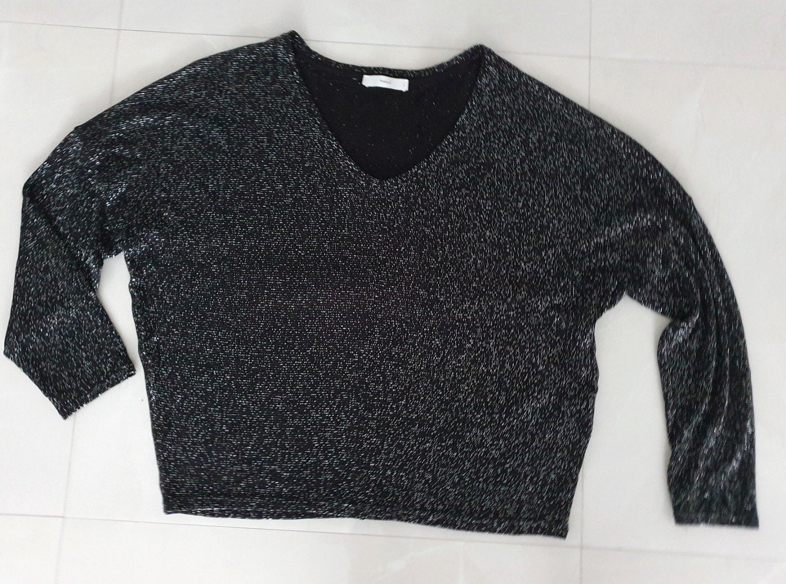 PIGALLE Zwarte Glitter Trui Maat L, Kleding | Dames, Zwart, Maat 42/44 (L), Ophalen of Verzenden, Zo goed als nieuw