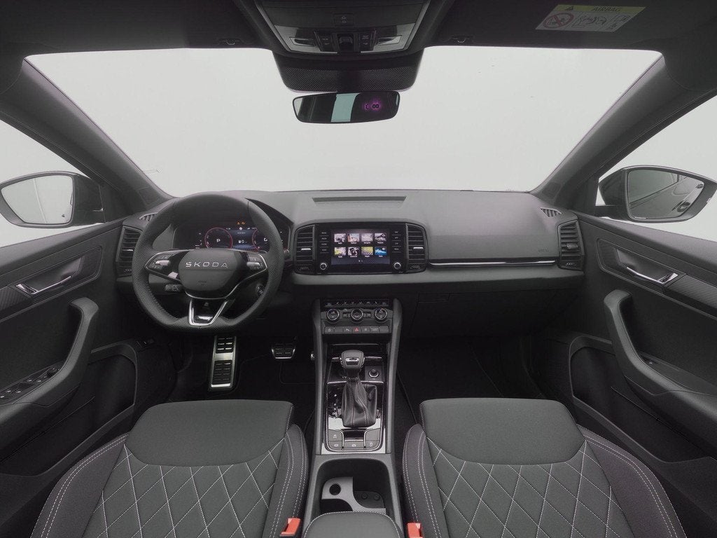 Skoda Karoq Sportline Ultimate 1.5 TSI DSG | Trekhaak | Elek, Auto's, Skoda, Automatische klimaatregeling, Stof, 1498 cc, Euro 6