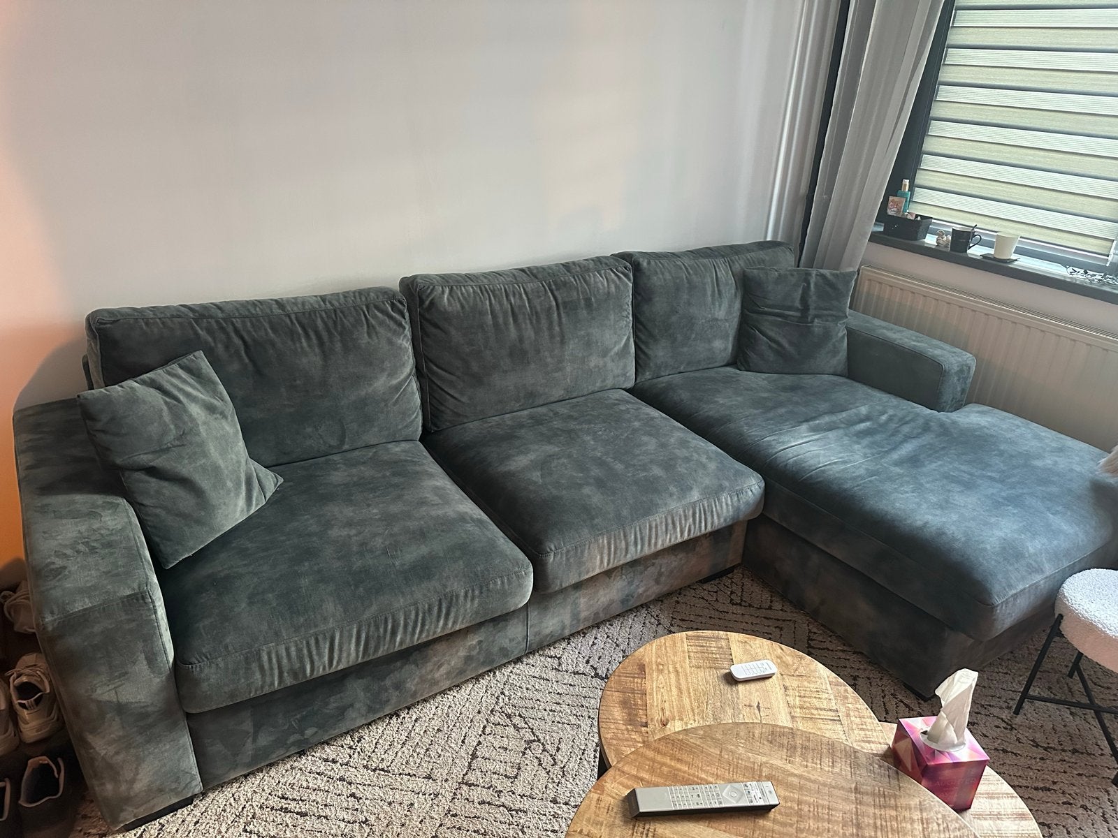 Mooie hoekbank, Huis en Inrichting, Banken | Bankstellen, Ophalen, 250 tot 300 cm, Hoekbank, Zo goed als nieuw