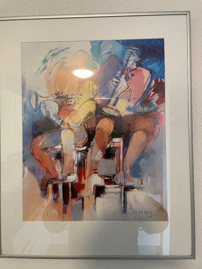 Litho of zeefdruk B. leijdekkers, Gesigneerd, Ophalen, Overige onderwerpen, Overige techniek