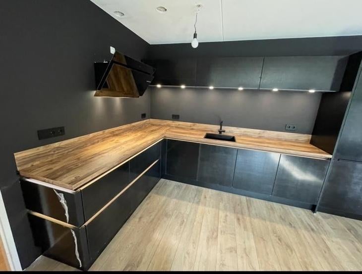 3 Nolte keukenkastjes, mat zwart, antivingerafdruk, Huis en Inrichting, Keuken | Keukenelementen, Ophalen, Zwart, 50 tot 100 cm