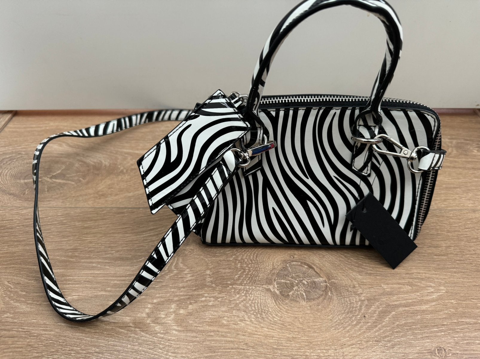 Nieuw Shoeby zebra tas zwart/wit, Ophalen of Verzenden, Nieuw, Wit, Schoudertasje