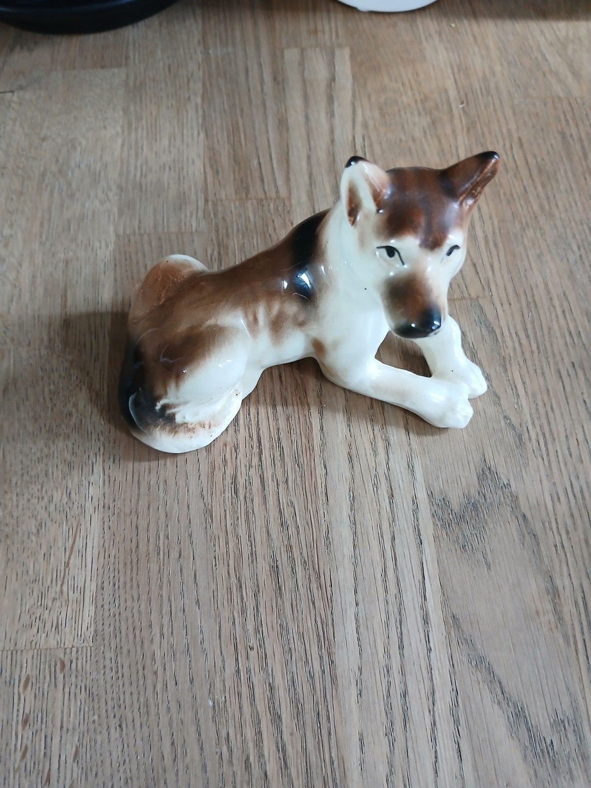 Vintage beeldje Herder, Verzamelen, Beelden en Beeldjes, Ophalen of Verzenden, Zo goed als nieuw, Dier