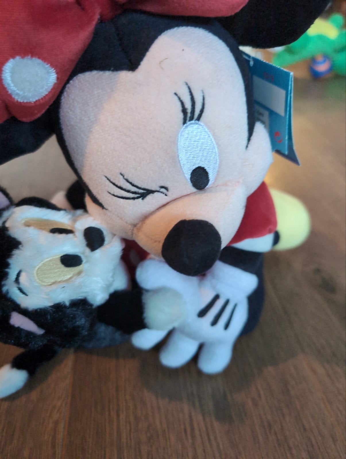 Originele Disney Minnie Mouse knuffel met Figaro, Disney, Disney, Ophalen of Verzenden, Rood