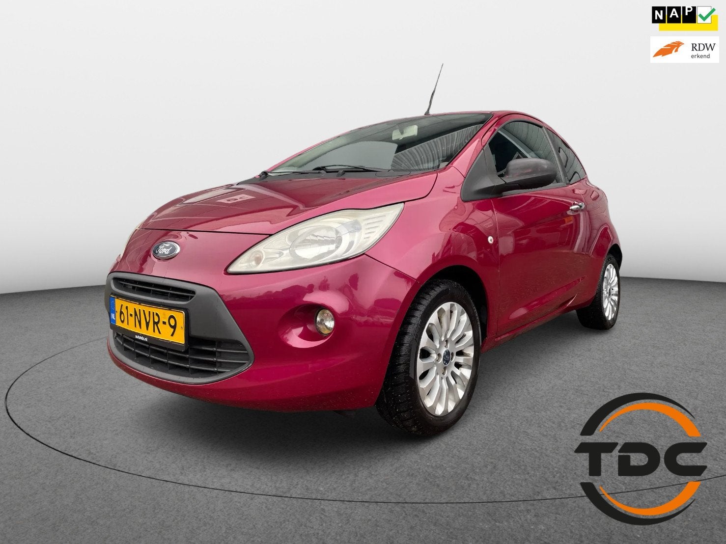 Ford Ka 1.2 Titanium X AIRCO LMV 31470KM NAP, Auto's, Stof, Gebruikt, 4 cilinders, 4 stoelen