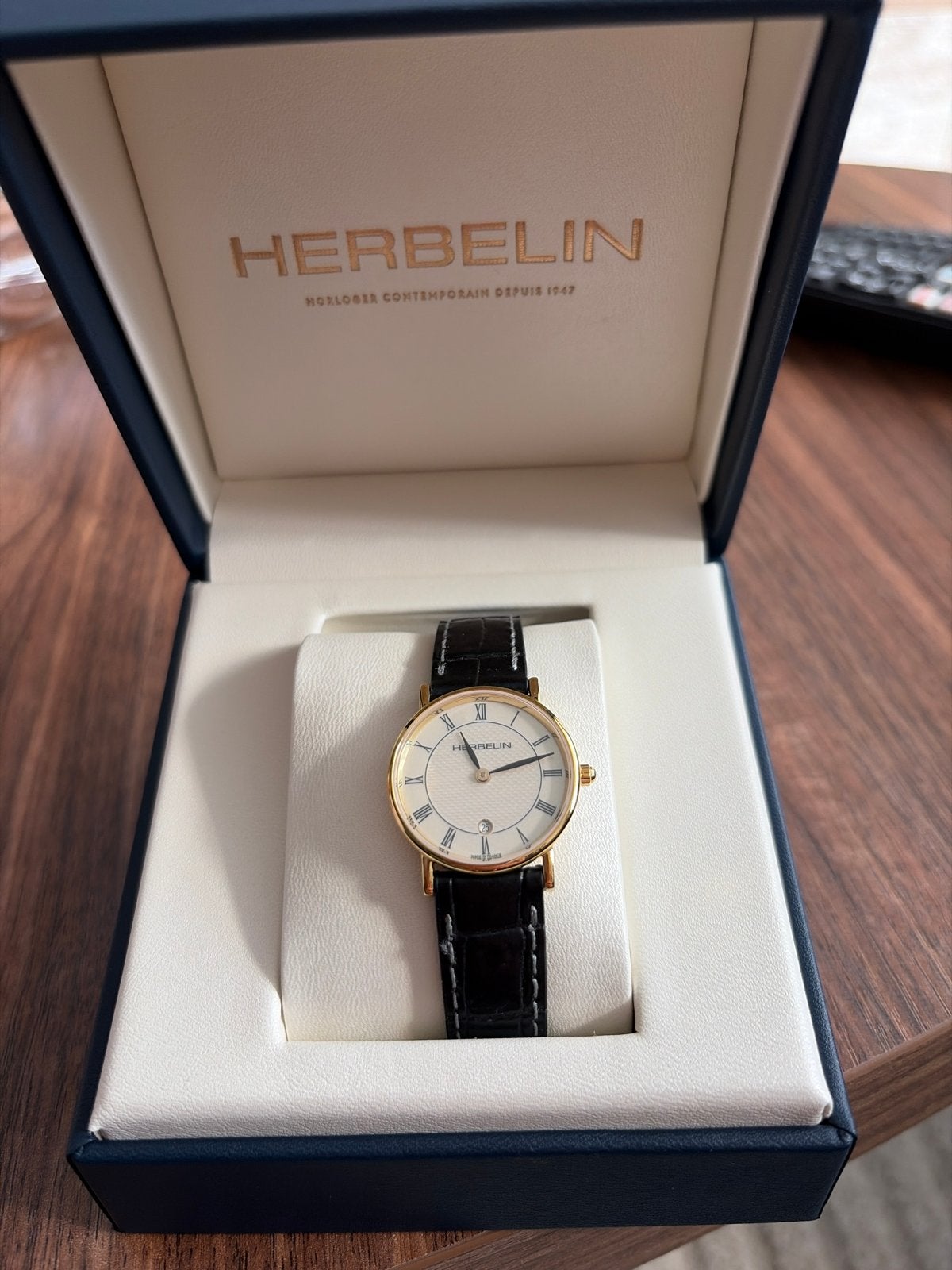 Herbelin Polshorloge -  nieuw, Overige merken, Overige materialen, Leer, Polshorloge