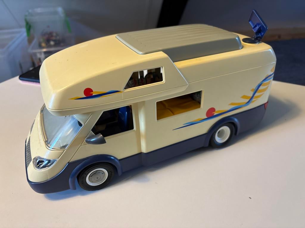 playmobil camper  zonder doos, Hobby en Vrije tijd, Modelauto's | 1:43, Ophalen of Verzenden, Gebruikt, Tractor of Landbouw