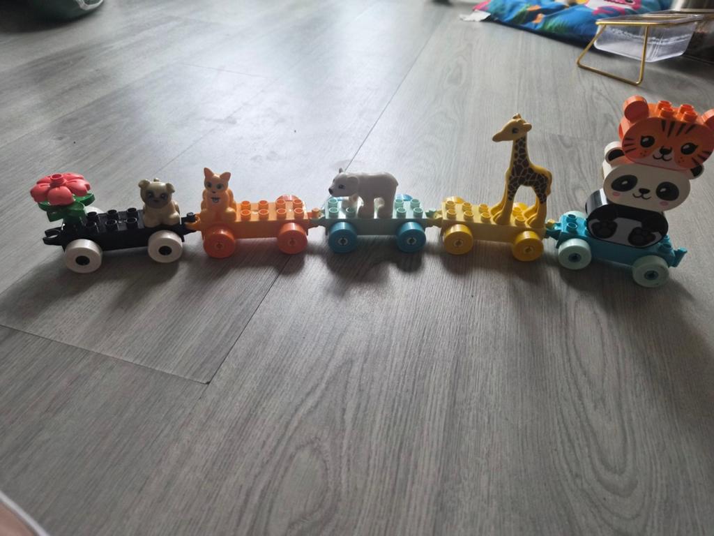 Duplo dieren trein, Inclusief minifiguren, Overige thema's, Overige typen, Ophalen of Verzenden