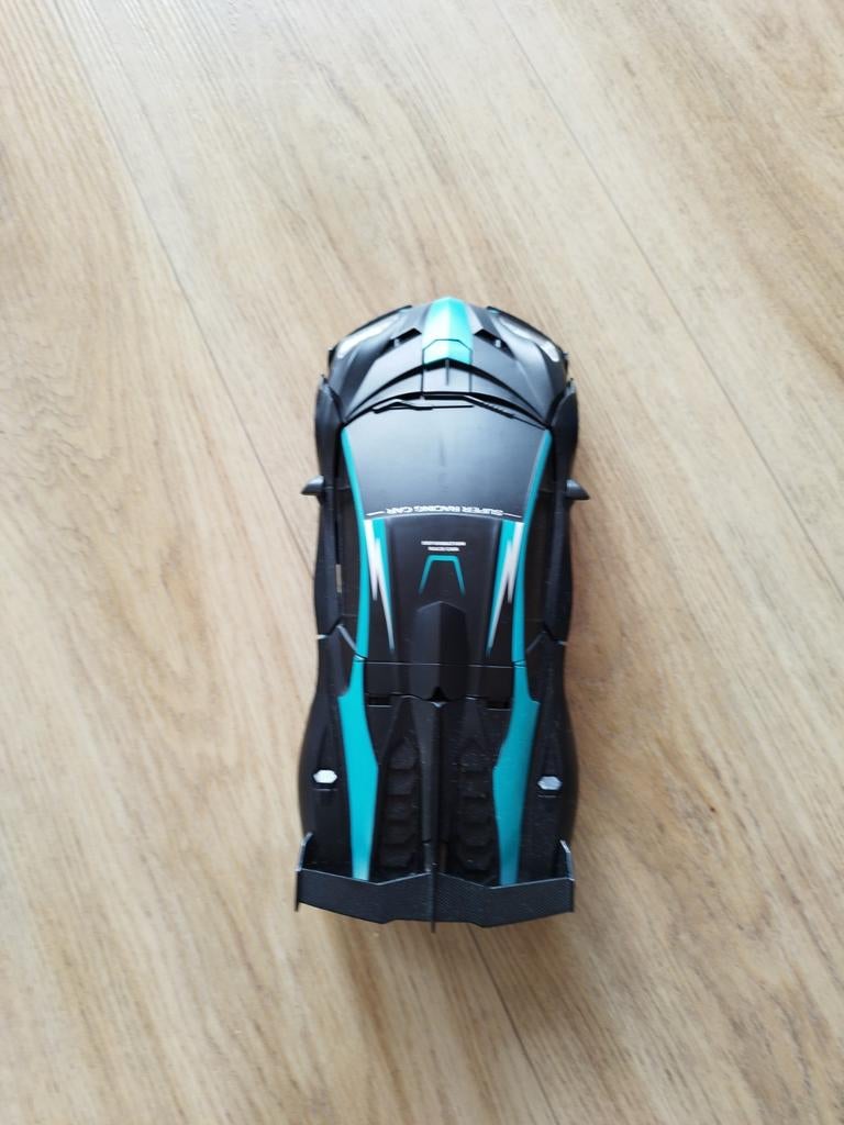 Afstandsbestuurbare Auto/transformer Zwart/Blauw, Overige merken, Auto, 1:32 tot 1:50, Ophalen of Verzenden