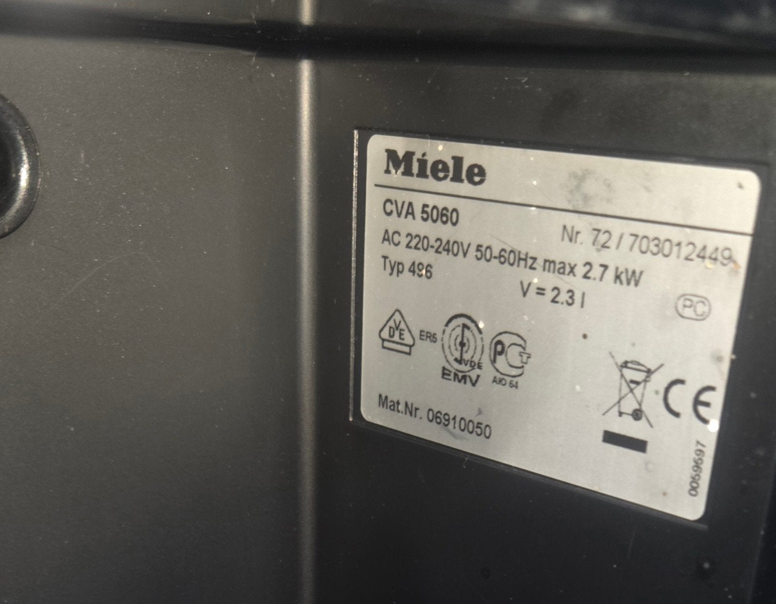 Foto 8 van inbouw miele koffiemachine