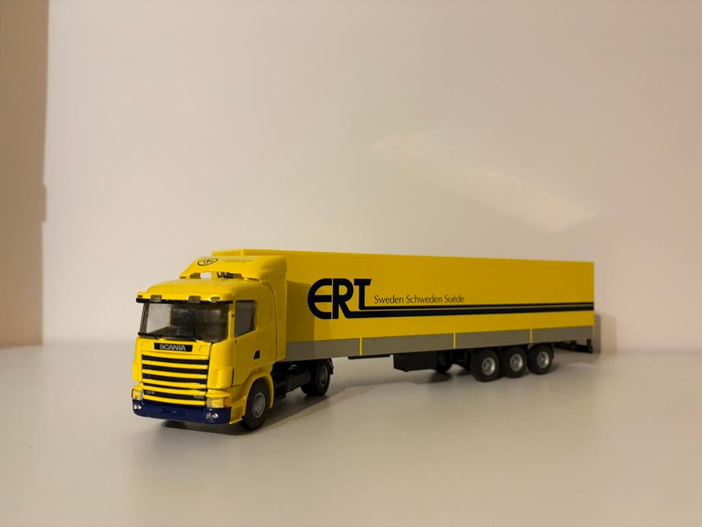 Scania 124L ERT ASG Lion Toys, Hobby en Vrije tijd, Modelauto's | 1:50, Ophalen of Verzenden, Zo goed als nieuw, Bus of Vrachtwagen