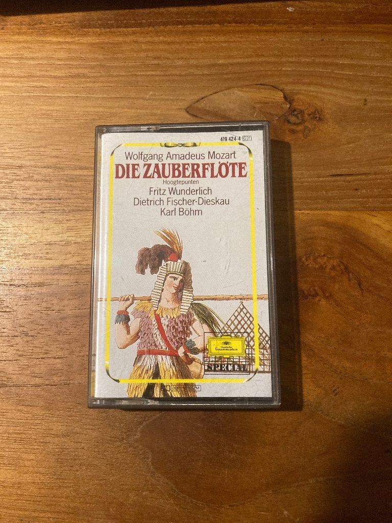 Cassette W.A. Mozart - Die Zauberflote (Deutsche Grammophon, Verzenden, Klassiek, 1 bandje, Zo goed als nieuw
