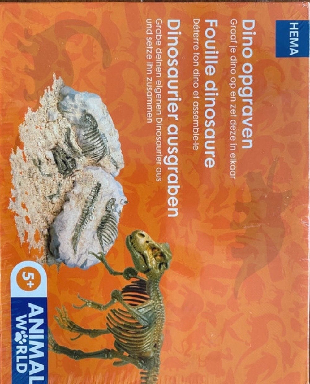 Hema Dino opgraven - Ontdek je eigen dinosaurus, Ophalen of Verzenden, Nieuw, Knutselen