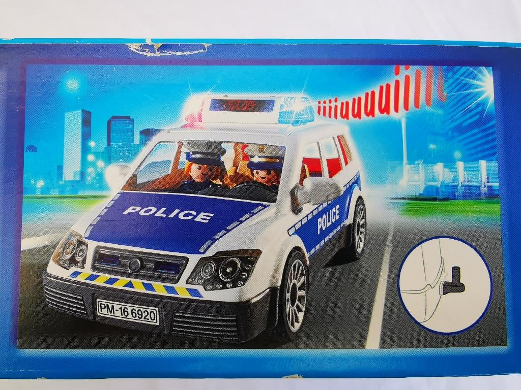 Playmobil City Action Politieauto 6920 Licht Geluid Trekhaak, Ophalen of Verzenden, Nieuw