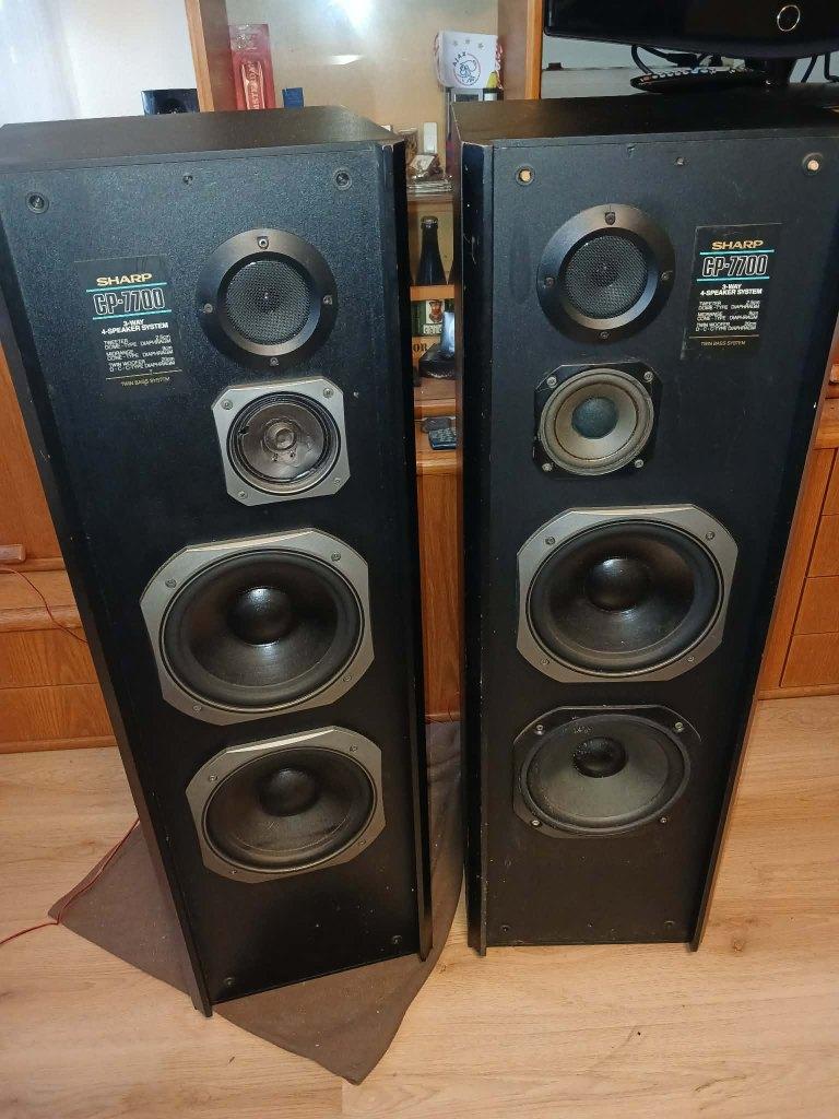 grote sharp cp7700 luidsprekers, Audio, Tv en Foto, Luidsprekers, Gebruikt, Front, Rear of Stereo speakers, 120 watt of meer, Overige merken