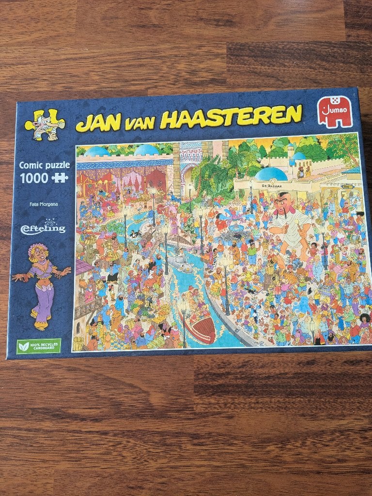 Jan van Haasteren Comic Puzzel - Foto Morgana 1000 stukjes, Ophalen of Verzenden, 500 t/m 1500 stukjes, Zo goed als nieuw, Legpuzzel