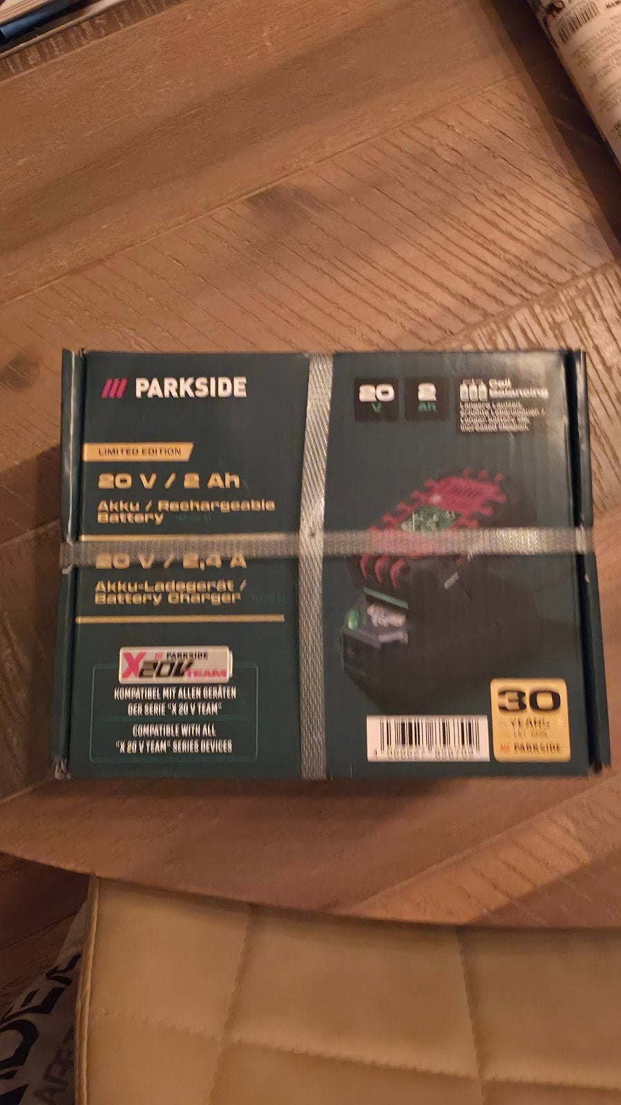 Parkside 20V / 2Ah Accu met 2.4A Oplader - Limited Edition, Ophalen of Verzenden, Nieuw