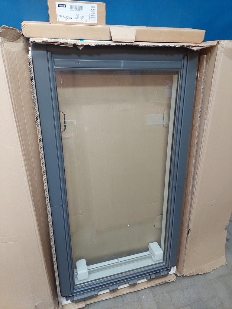 Nieuwe velux ggl mk08 78x140 cm met nieuwe gootstukken, Ophalen, Minder dan 80 cm, Nieuw, Dakraam