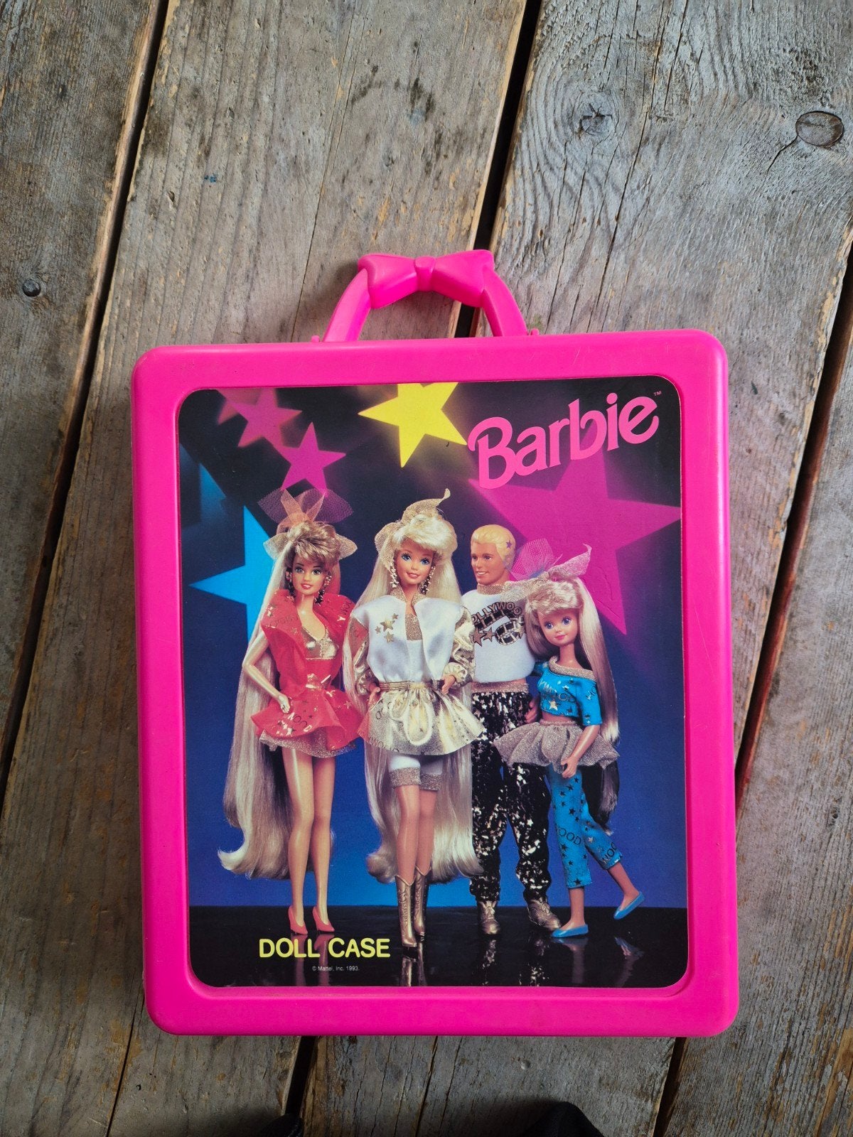 Vintage Barbie poppenkoffer - Roze Doll Case, Ophalen, Gebruikt