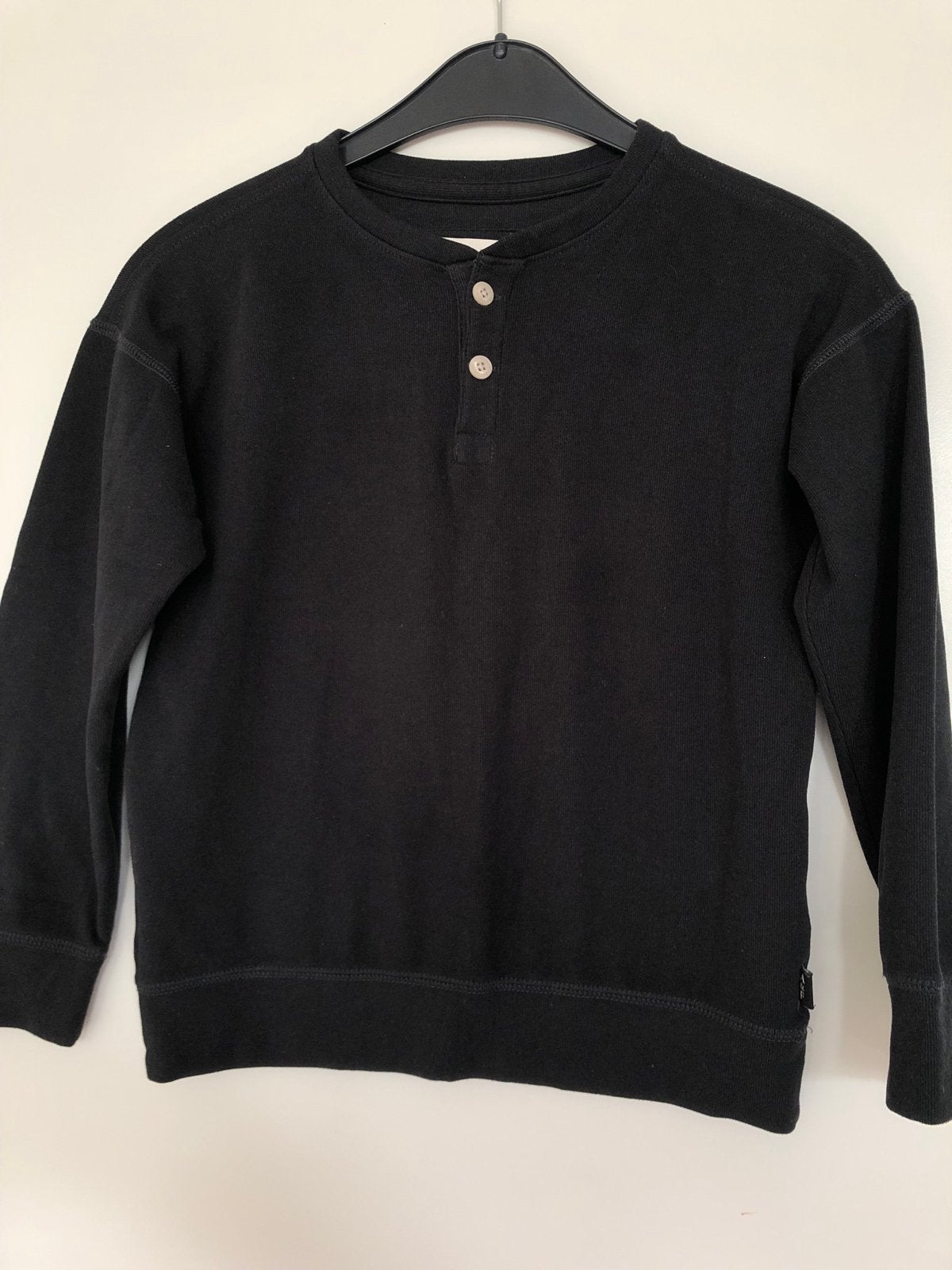 Abercrombie Kids Thermo Sweater Zwart Maat 7/8, Ophalen of Verzenden, Zo goed als nieuw, Jongen, Trui of Vest