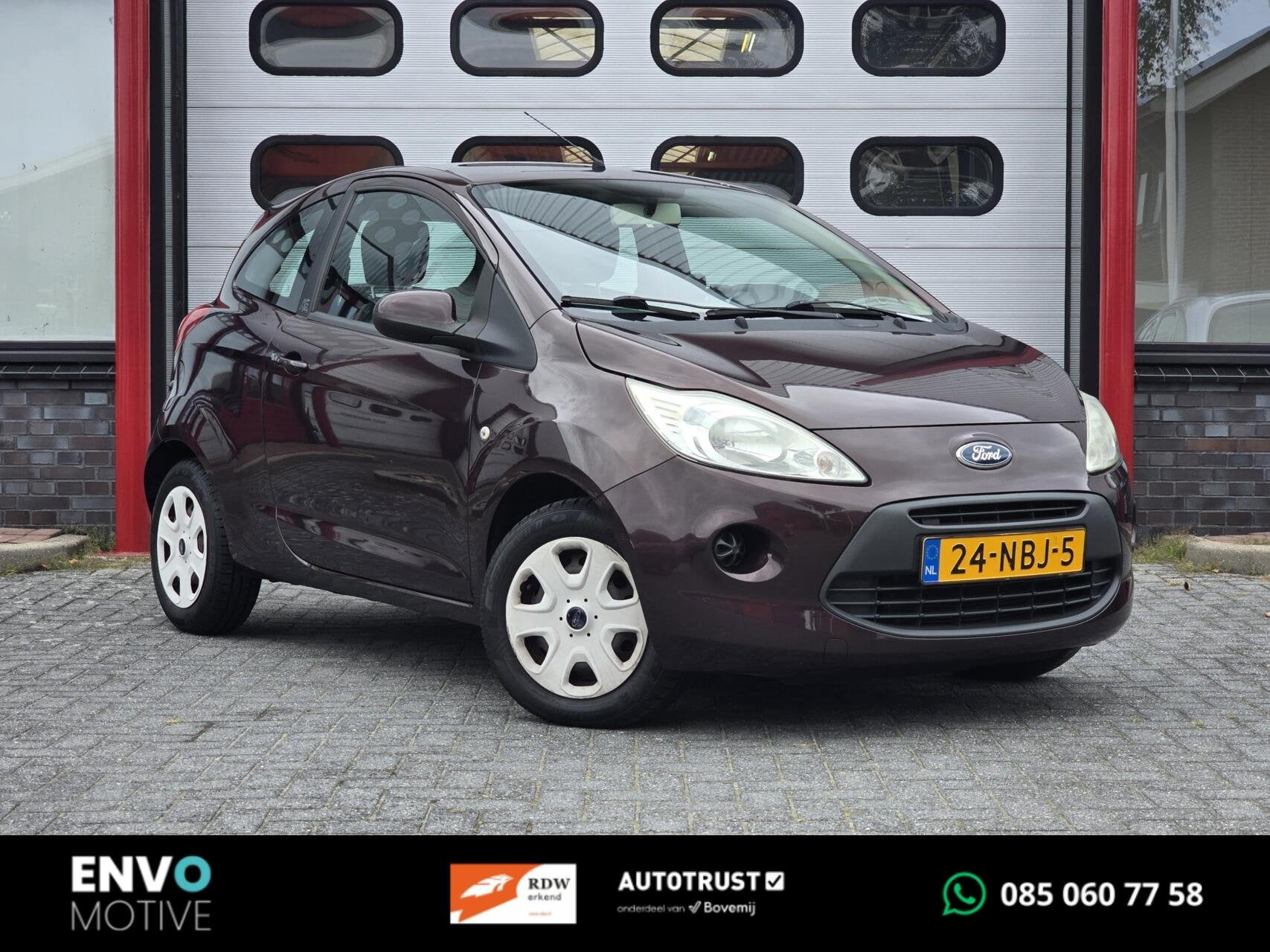 Ford Ka 1.2 Cool&Sound Airco/Stuurbekr/Distributieriem vv, Voorwielaandrijving, Stof, Gebruikt, 1242 cc