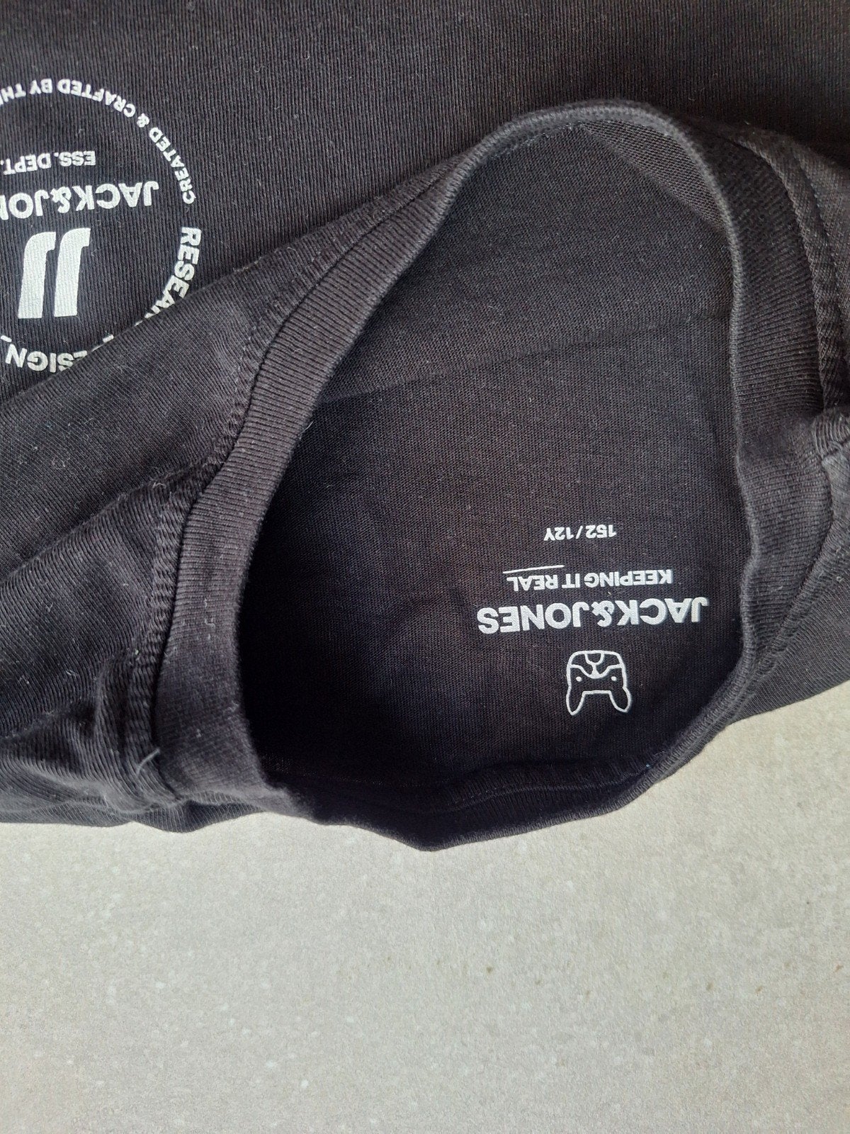 Fijn en stoer zwart T-shirt van Jack & Jones, Ophalen of Verzenden, Zo goed als nieuw, Shirt of Longsleeve, Jongen