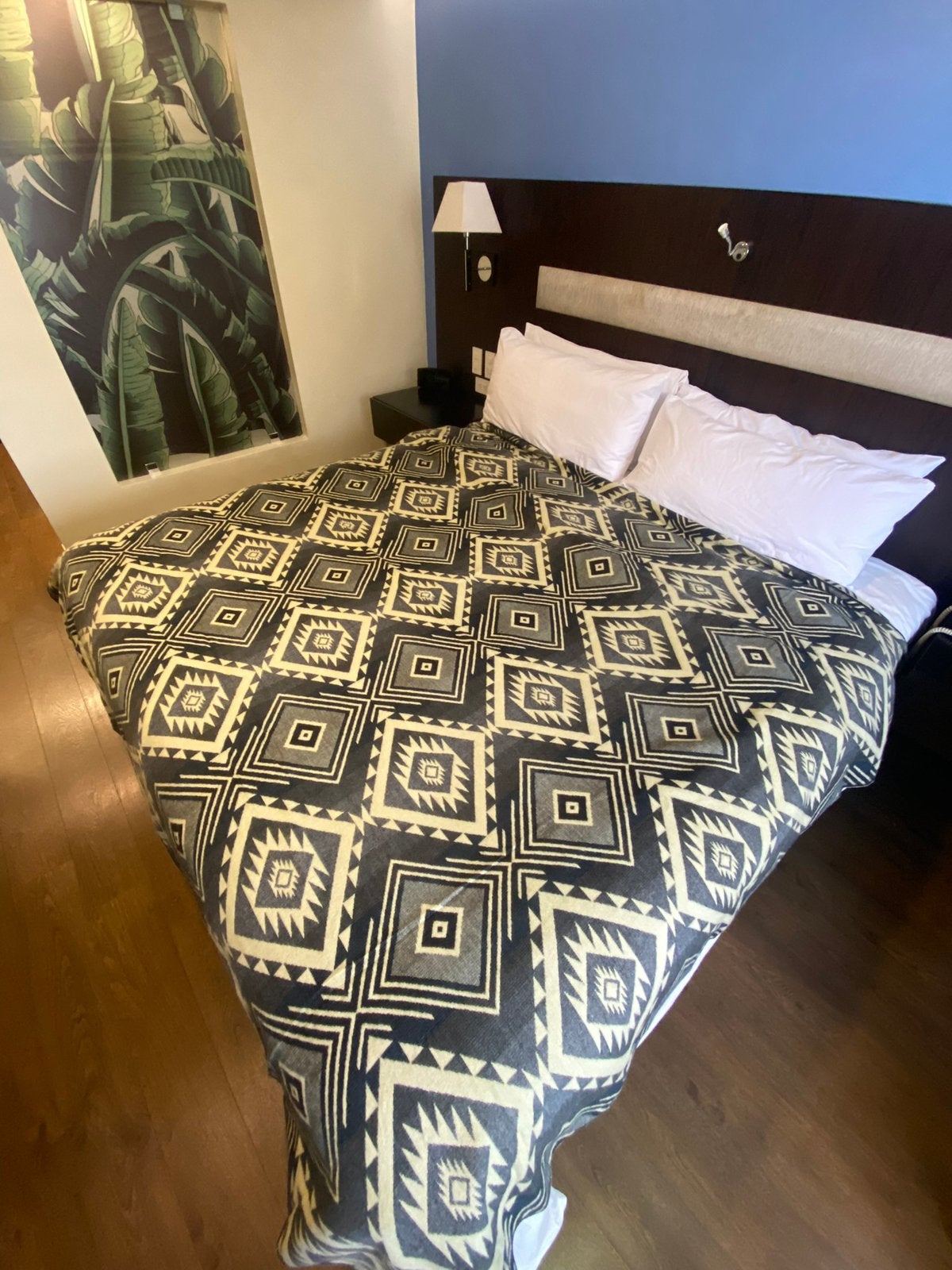 Groot nieuw Alpaca kleed (crème-zwart-grijs)., 195 cm, Wol, Nieuw, Ophalen of Verzenden