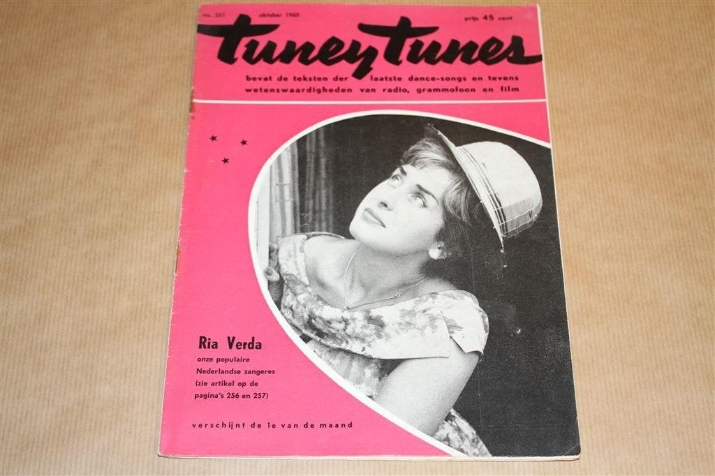 Tuney Tunes - Nr. 201 - 1960 - o.a. Everly Brothers, Verzamelen, Ophalen of Verzenden, 1940 tot 1960, Knipsel(s)