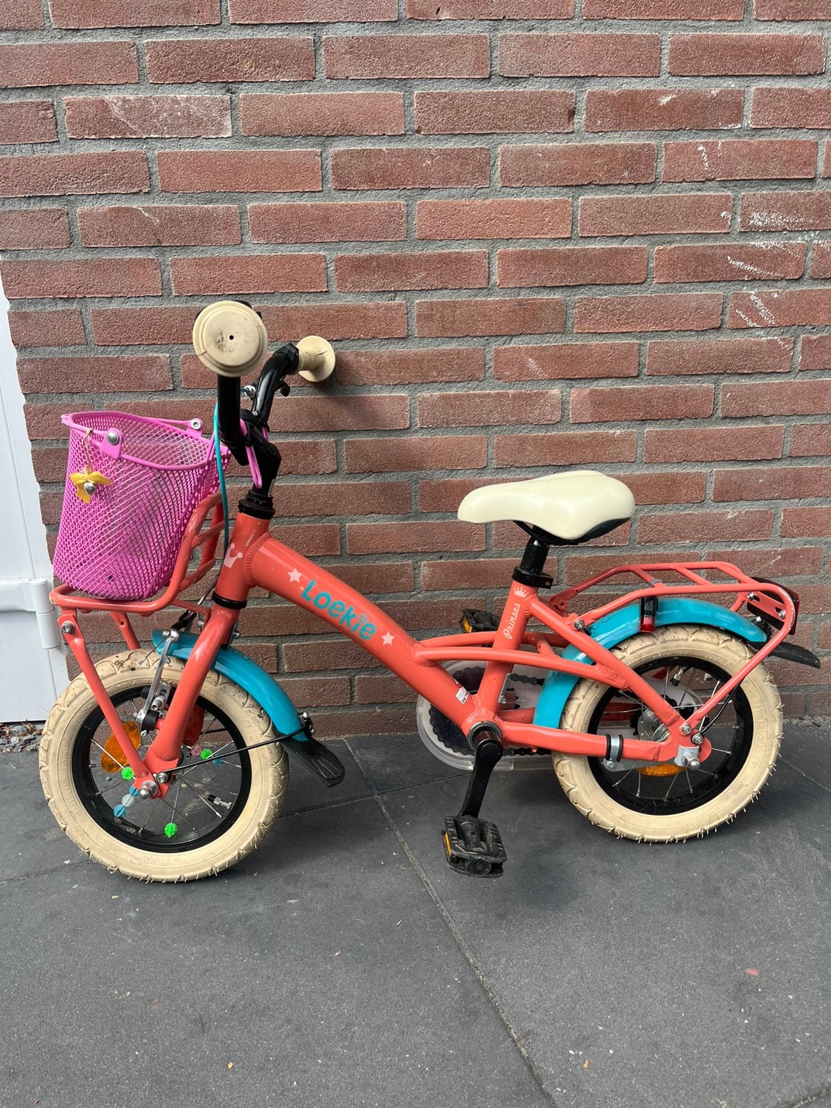 Originele Loekie fiets (12 inch), Fietsen en Brommers, Fietsen | Kinderfietsjes, Ophalen, Gebruikt, Minder dan 16 inch, Zijwieltjes