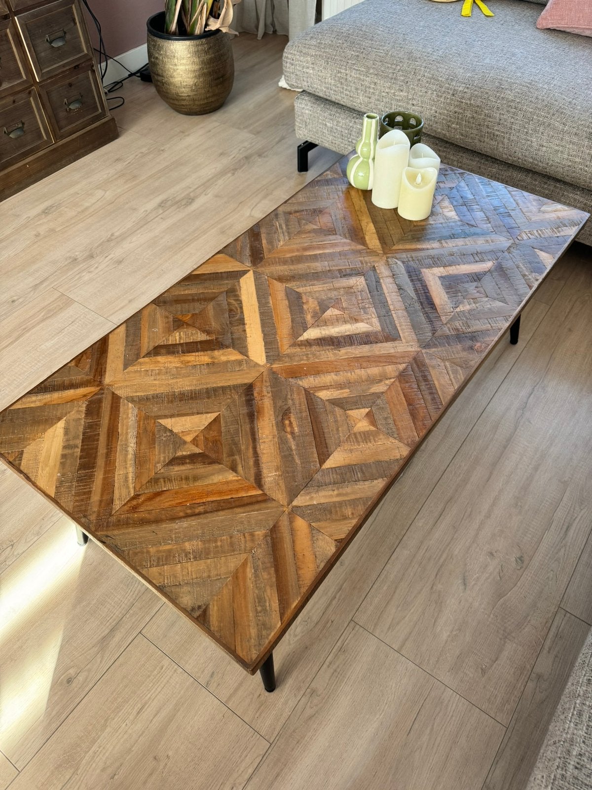 BePureHome Rhombic salontafel, Ophalen, 100 tot 150 cm, 50 tot 100 cm, Zo goed als nieuw