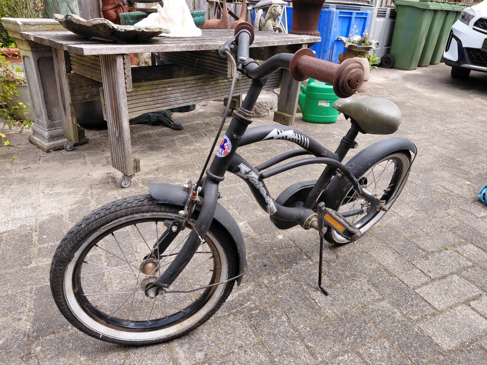 Kinderfiets 16 inch met terugtraprem en handrem, Ophalen, Gebruikt, Terugtraprem, 16 tot 20 inch