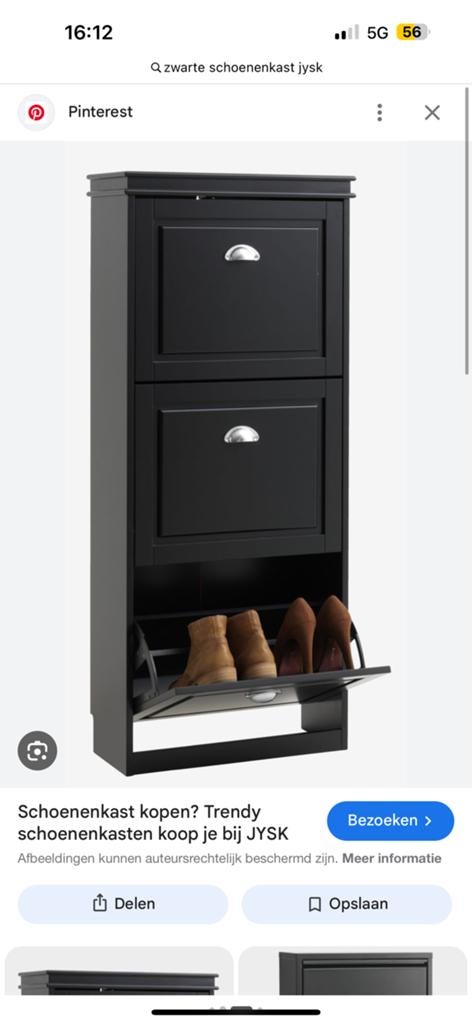 2 x schoenenkast van de jysk te koop, Ophalen, Zo goed als nieuw