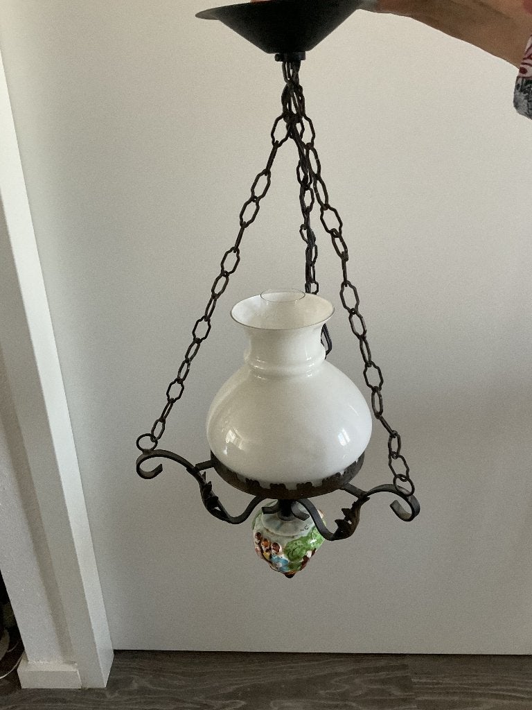 Hanglamp, Ophalen, Gebruikt, Glas, Minder dan 50 cm