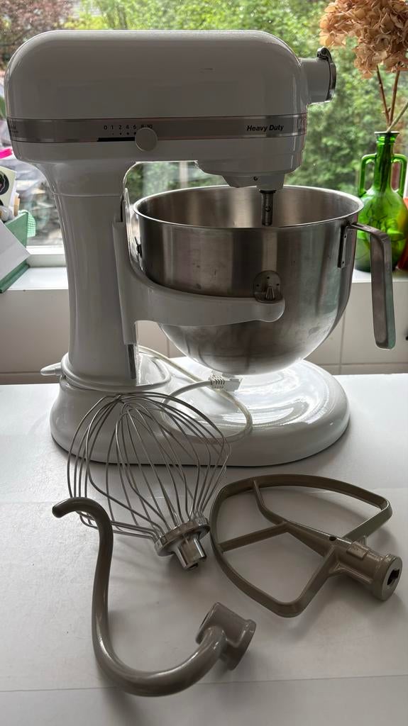 KitchenAid Heavy Duty Wit Keukenmachine 6,6 liter, Ophalen, 4 liter of meer, Gebruikt, 3 snelheden of meer