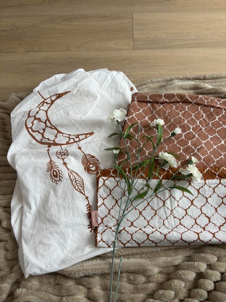 Witlof for Kids ledikant set “Dream Hazel Brown, Ophalen of Verzenden, Zo goed als nieuw, Eenpersoons, Dekbedovertrek