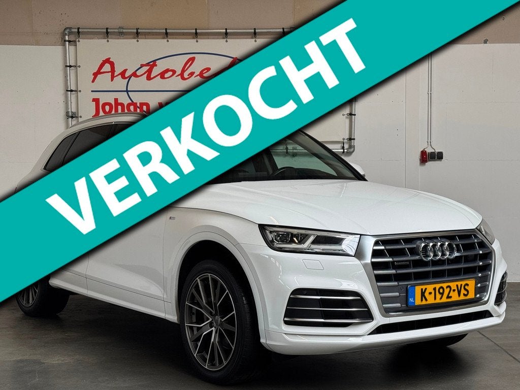 Audi Q5 2.0 TFSI quattro Sport Pro Line S|Leder|Camera|Memor, Auto's, Automaat, Gebruikt, 4 cilinders, Wit
