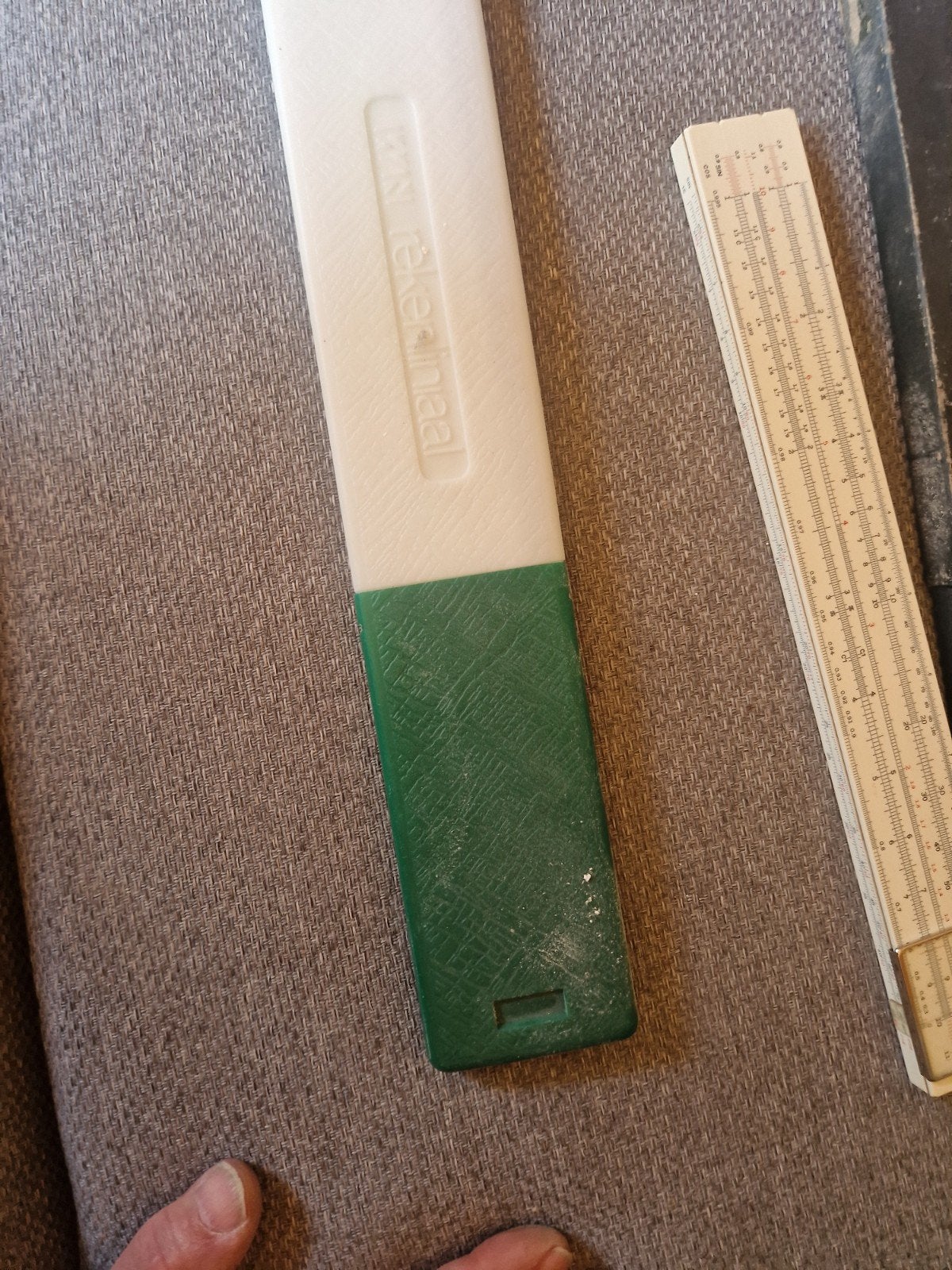 Vintage Rekenliniaal met hoes - Oude rekenmachine, Ophalen